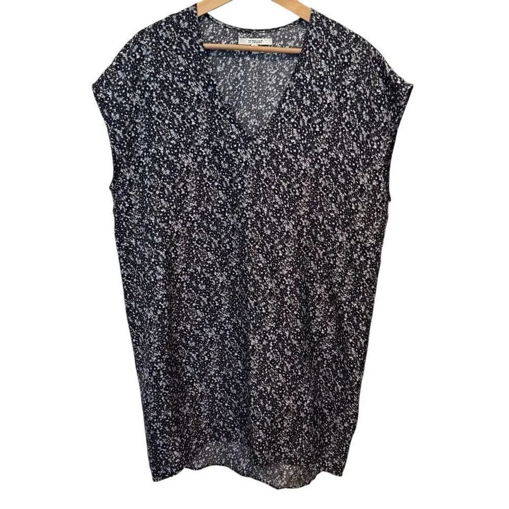 Derek Lam 10 Crosby Silk Microfloral Mini Dress Size 12